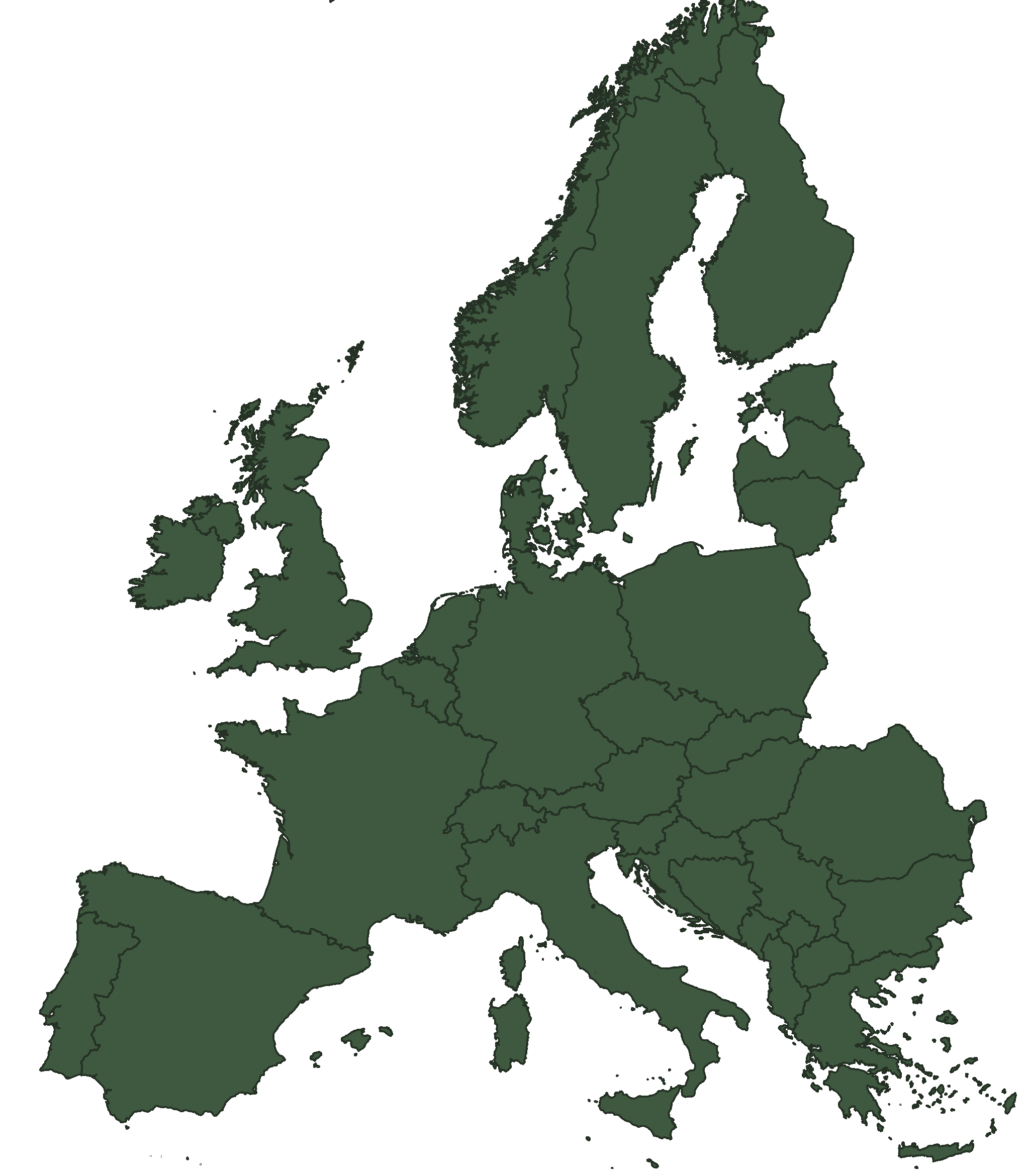 Copertura distributiva Holz Span — Europa